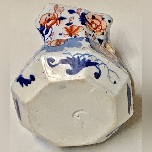 Gaudy Welsh Dragon Handle Impressed Makers Mark Mason Style Jug Urn Variant - Picture 9 of 10